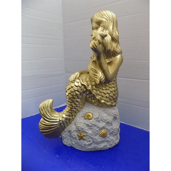 NEW Beautiful Little Mermaid Figurine Statue Coastal Nautical Decor Fish - Picture 3 of 5